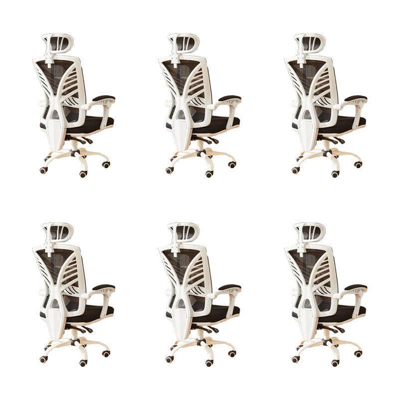 Padded Arms Office Chair Modern No Distressing Desk Chair with Wheels