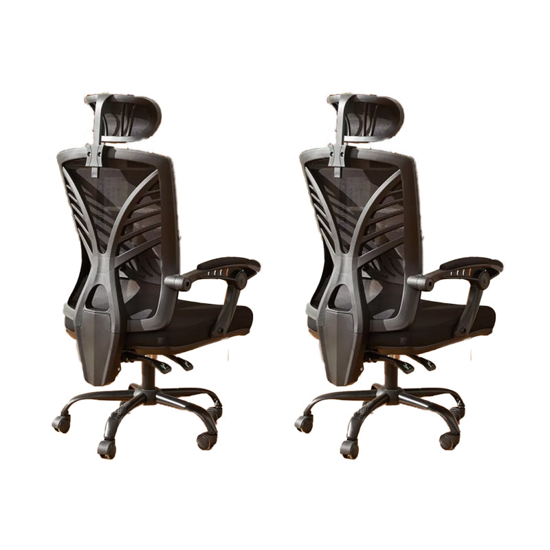 Padded Arms Office Chair Modern No Distressing Desk Chair with Wheels