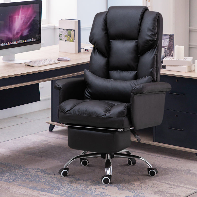 Modern Armless Office Chair Tilt Mechanism Ergonomic Desk Chair with Wheels