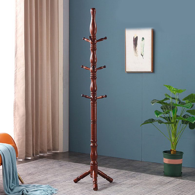 Mid Century Modern Coat Rack Free Standing Hall Tree with 9 Hooks