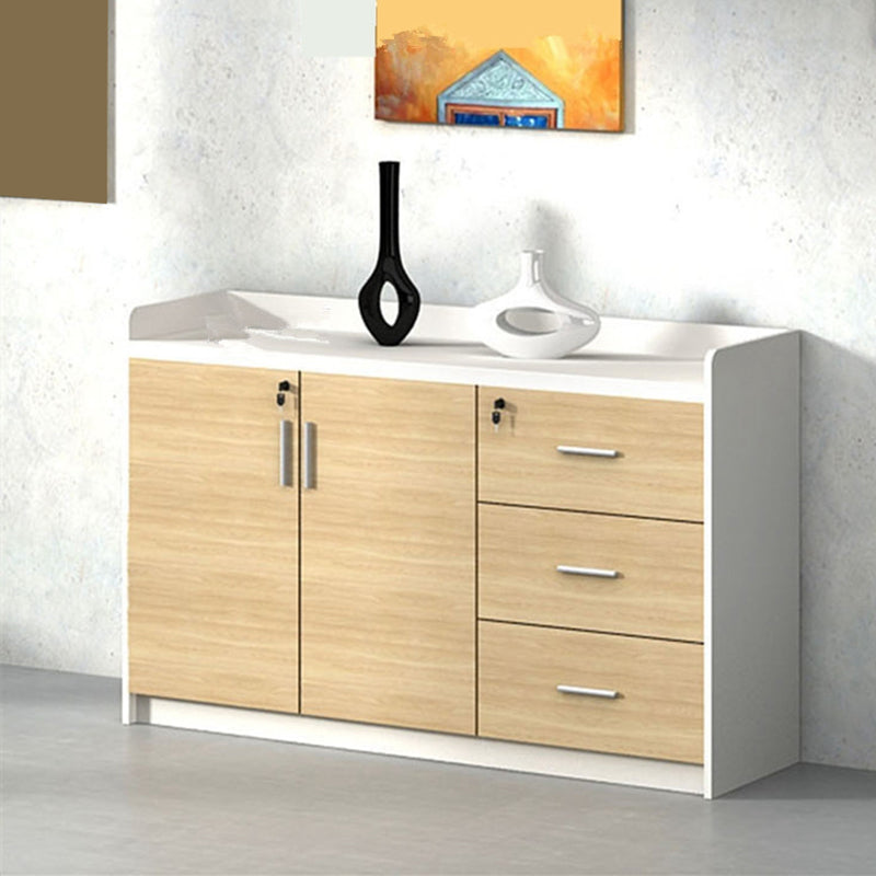 Modern Style File Cabinet Wooden Frame Storage Lateral File Cabinet