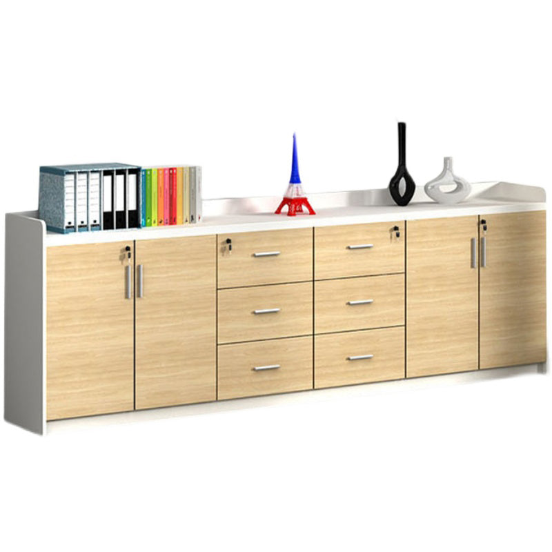 Modern Style File Cabinet Wooden Frame Storage Lateral File Cabinet