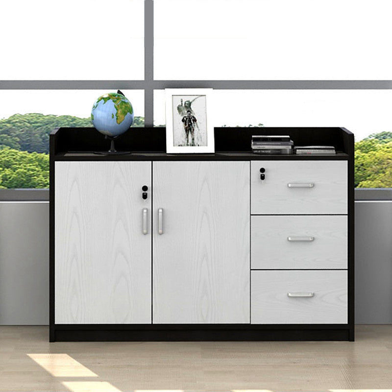 Modern Style File Cabinet Wooden Frame Storage Lateral File Cabinet