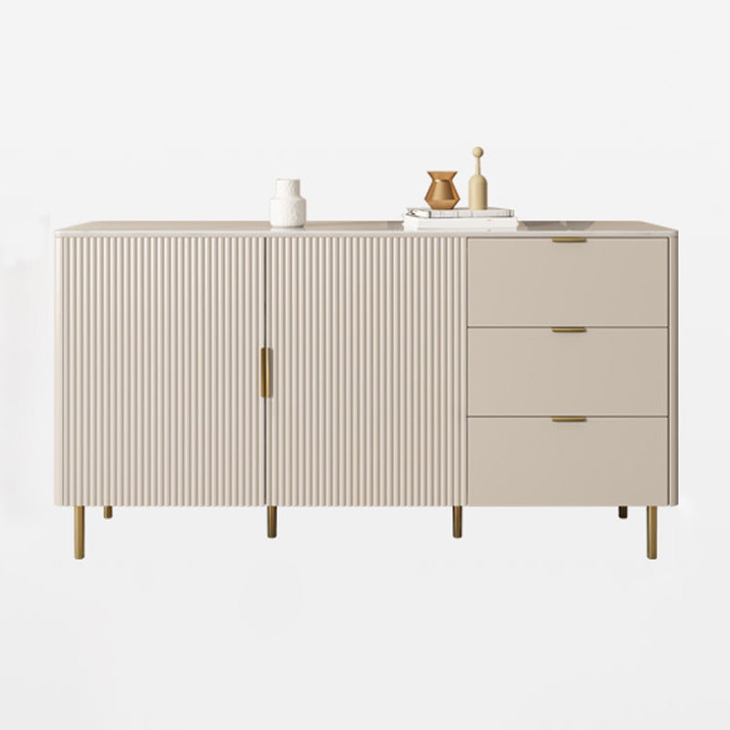 Contemporary Sideboard Stone Sideboard Cabinet with Drawers for Kitchen