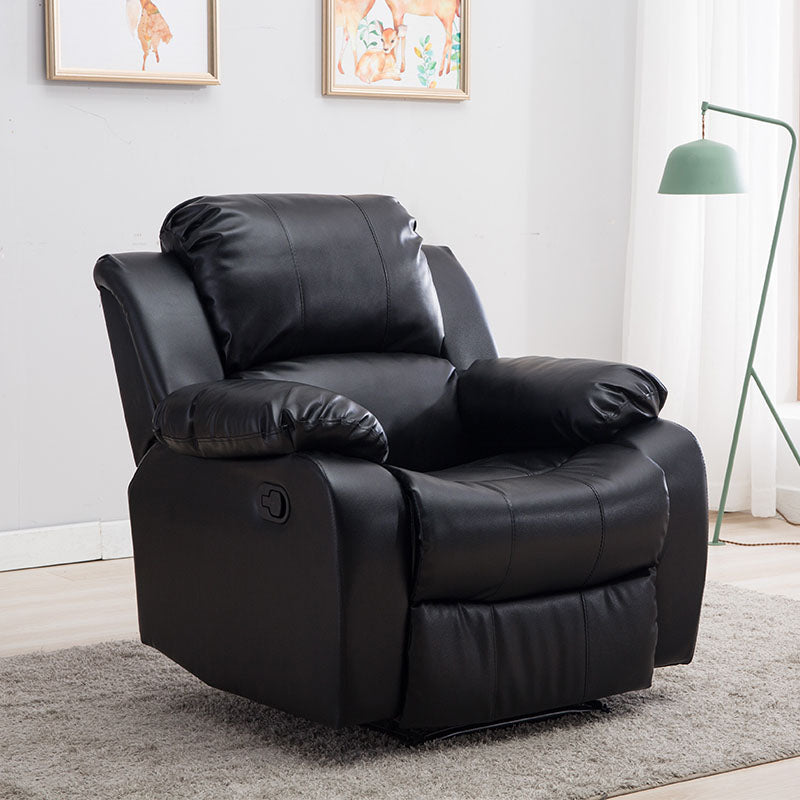 Metal Frame Standard Recliner Modern Faux Leather Recliner Chair