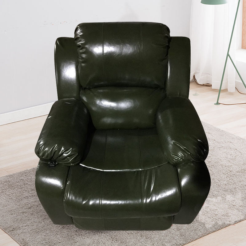 Metal Frame Standard Recliner Modern Faux Leather Recliner Chair