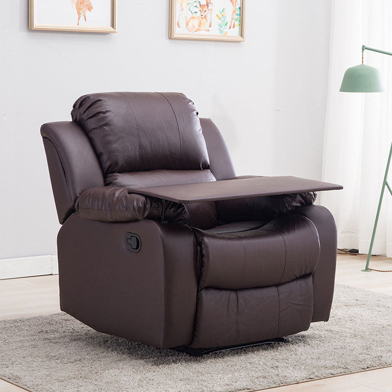 Metal Frame Standard Recliner Modern Faux Leather Recliner Chair