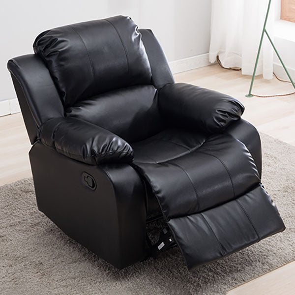 Metal Frame Standard Recliner Modern Faux Leather Recliner Chair