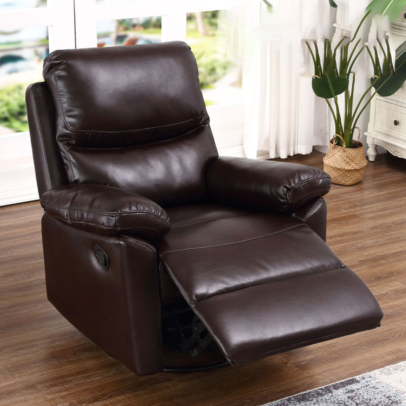 Contemporary Metal Frame Standard Recliner Solid Color Recliner Chair