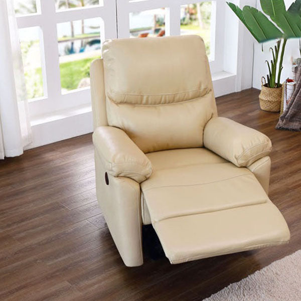 Contemporary Metal Frame Standard Recliner Solid Color Recliner Chair