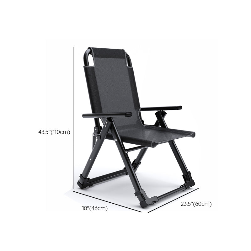 Modern Metal Frame Recliner Foldable Recliner Chair with Position Lock