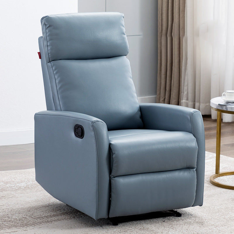 Solid Color Upholstered Standard Recliner Faux Leather Recliner Chair