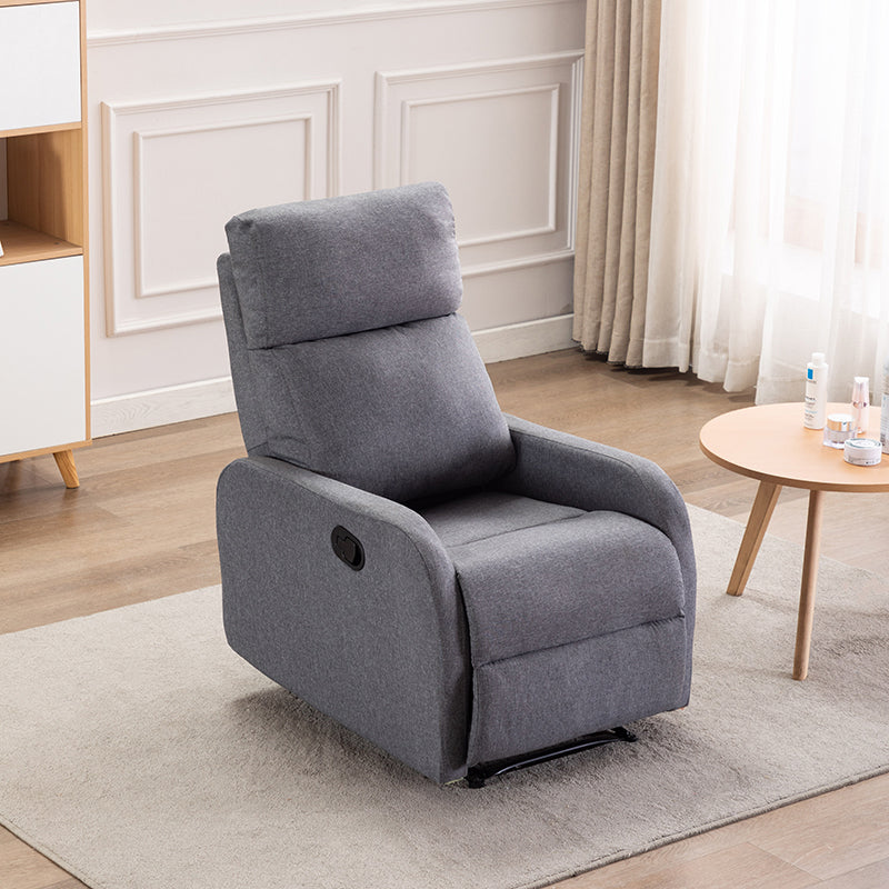 Manual-Lever Standard Recliner Modern Solid Color Recliner Chair