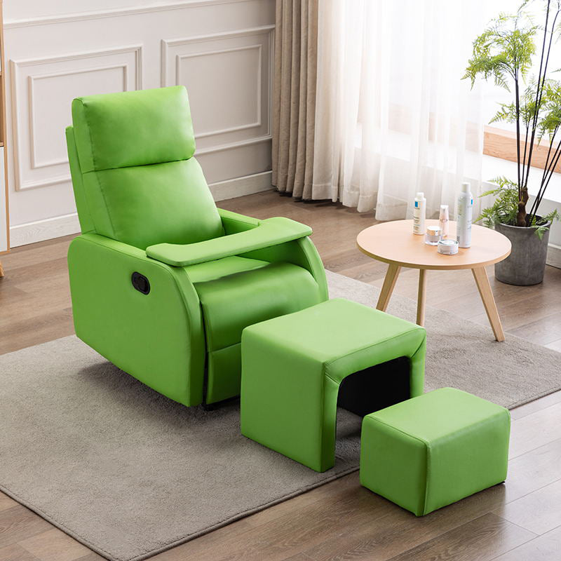 Manual-Lever Standard Recliner Modern Solid Color Recliner Chair