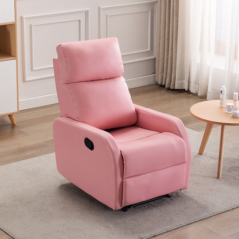 Manual-Lever Standard Recliner Modern Solid Color Recliner Chair