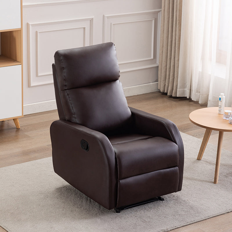 Manual-Lever Standard Recliner Modern Solid Color Recliner Chair