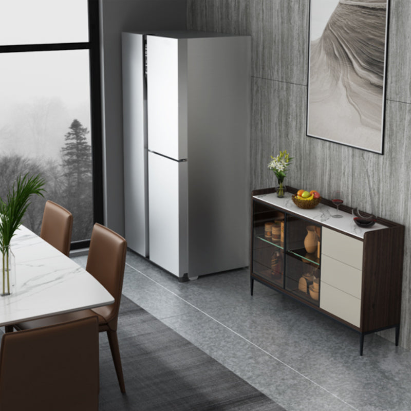 Contemporary Side Board Stone Sideboard Table with Doors for Dining Room