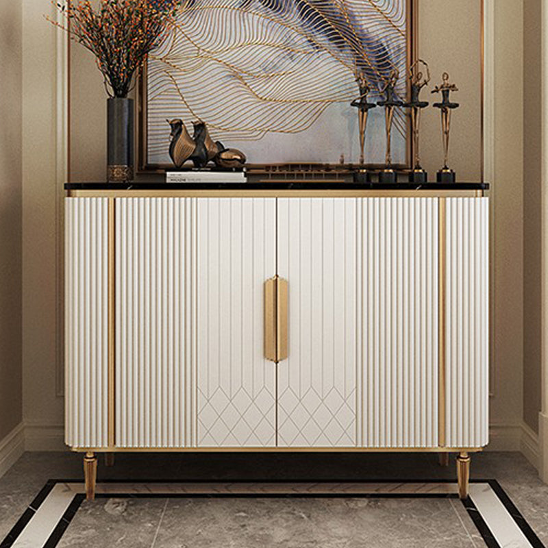 Contemporary Side Board Marble Sideboard Cabinet with Legs for Dining Room