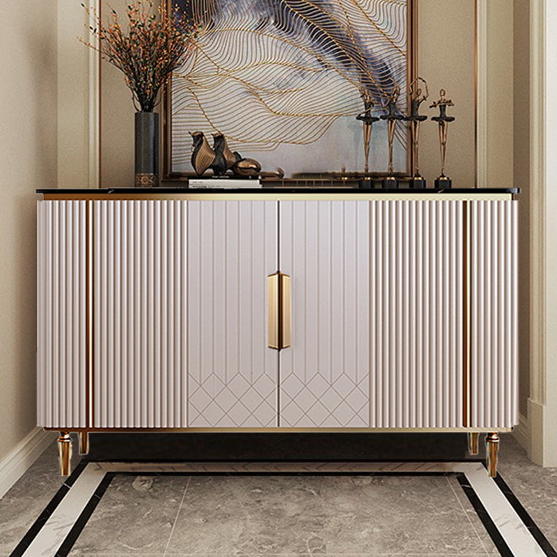 Contemporary Side Board Marble Sideboard Cabinet with Legs for Dining Room