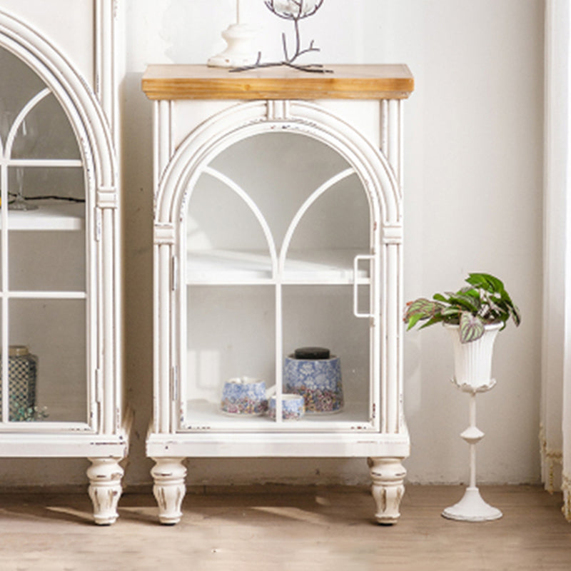 Contemporary Side Board Pine Sideboard Cabinet with Doors for Kitchen