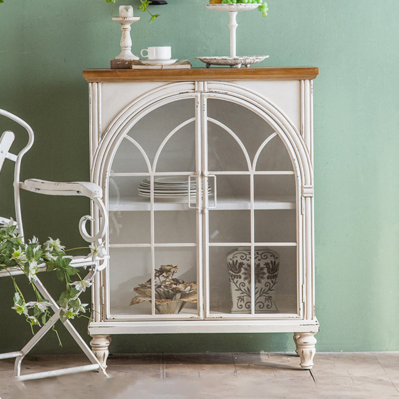 Contemporary Side Board Pine Sideboard Cabinet with Doors for Kitchen