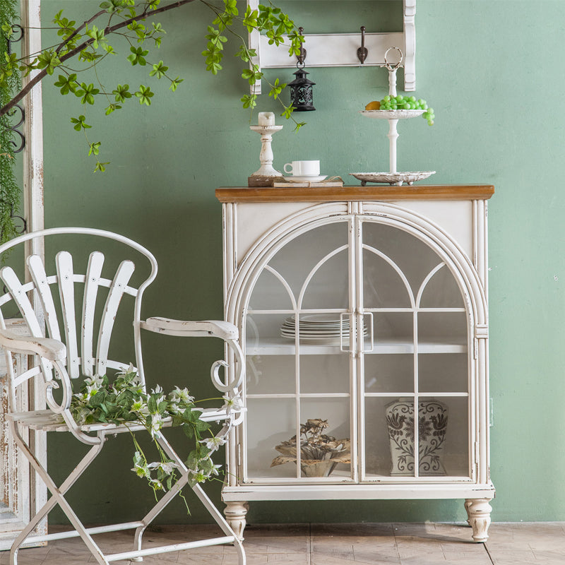 Contemporary Side Board Pine Sideboard Cabinet with Doors for Kitchen