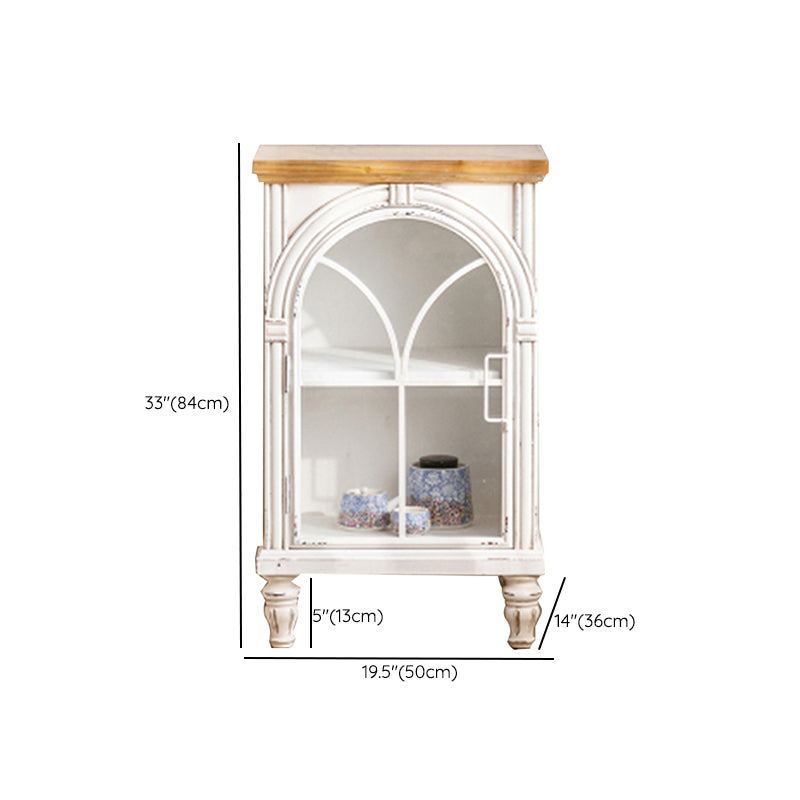 Contemporary Side Board Pine Sideboard Cabinet with Doors for Kitchen