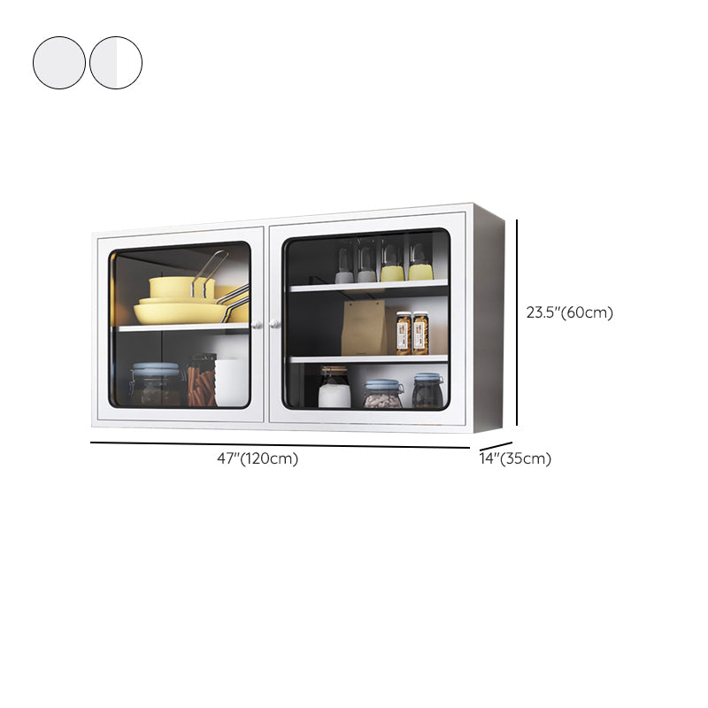 Contemporary Display Stand Stainless Steel Hutch Cabinet for Dining Room