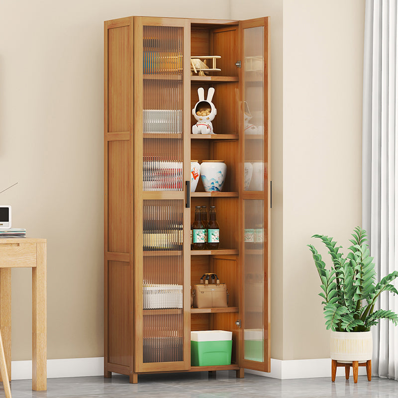 Contemporary Display Stand Bamboo Buffet Cabinet for Dining Room