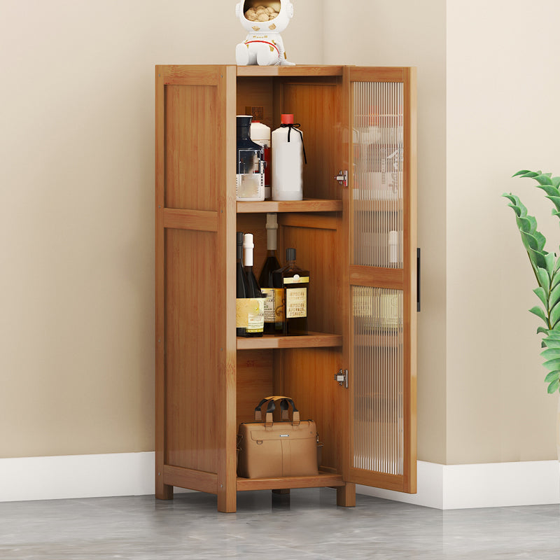 Contemporary Display Stand Bamboo Buffet Cabinet for Dining Room