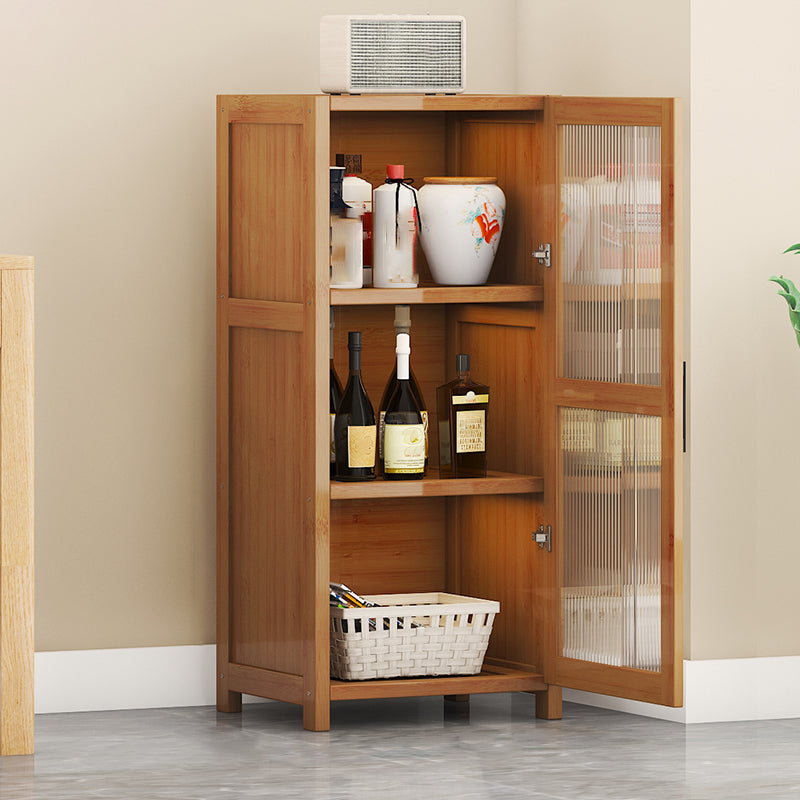 Contemporary Display Stand Bamboo Buffet Cabinet for Dining Room