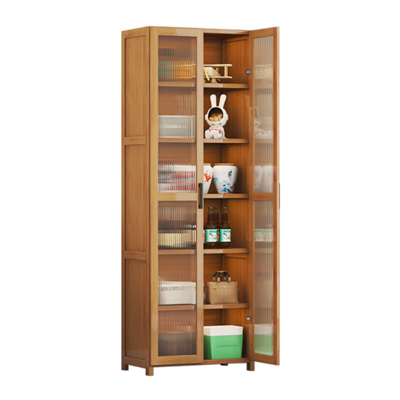 Contemporary Display Stand Bamboo Buffet Cabinet for Dining Room