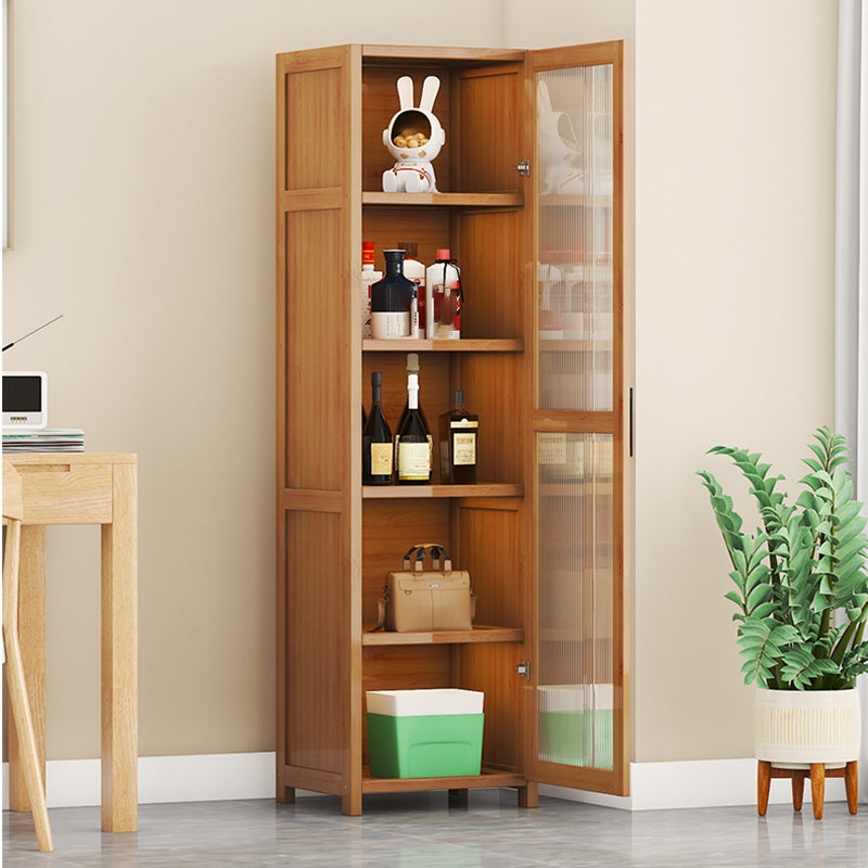 Contemporary Display Stand Bamboo Buffet Cabinet for Dining Room