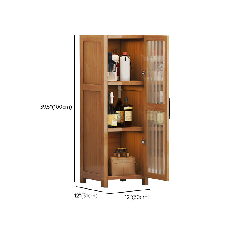 Contemporary Display Stand Bamboo Buffet Cabinet for Dining Room