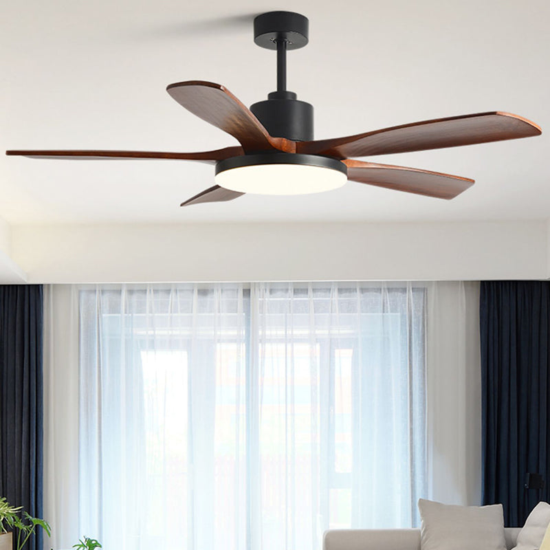 Metal Fan Shape Ceiling Fan Kid Style Single Light Ceiling Mount Fans Fixture