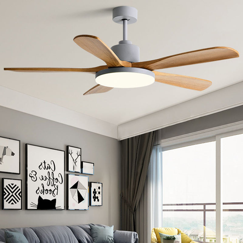 Metal Fan Shape Ceiling Fan Kid Style Single Light Ceiling Mount Fans Fixture