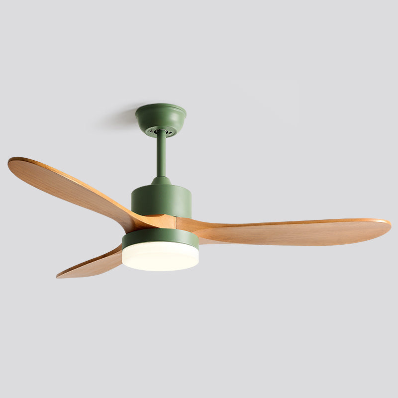 Fan Shape Metal Ceiling Fan Kid Style 1 Light Ceiling Mount Fans Fixtures for Living Room