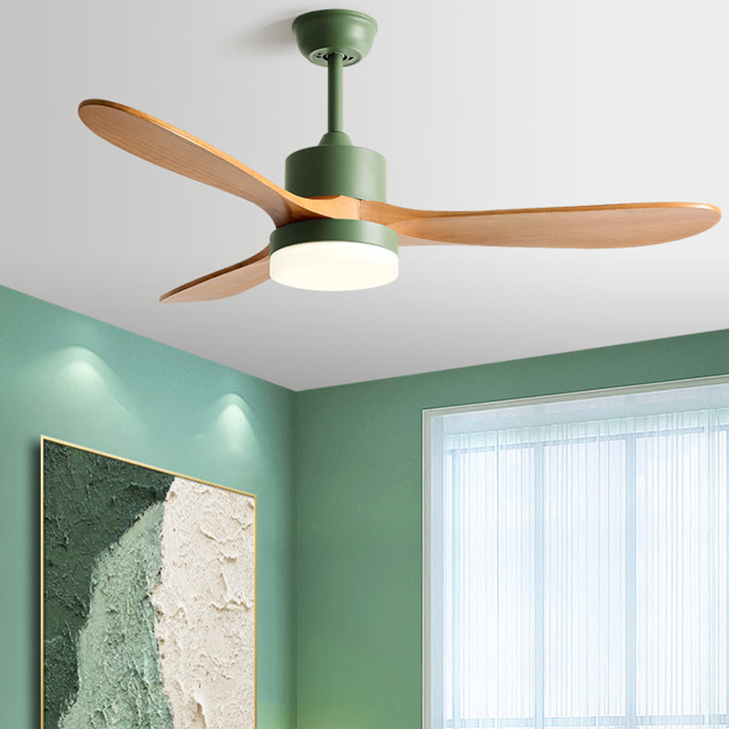 Fan Shape Metal Ceiling Fan Kid Style 1 Light Ceiling Mount Fans Fixtures for Living Room