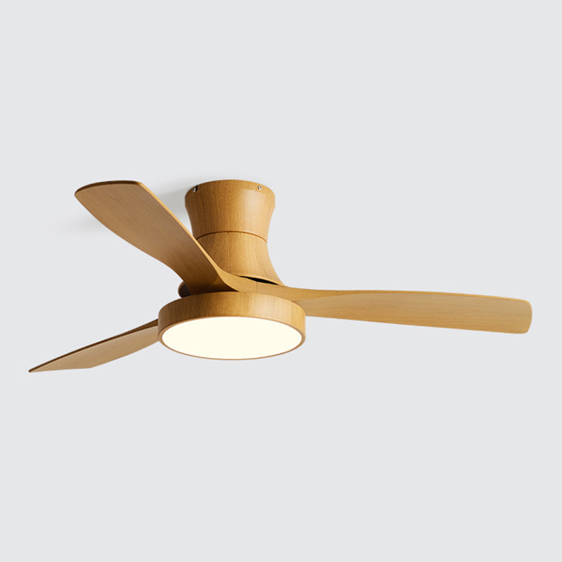 Fan Shape Metal Ceiling Fan Kid Style 1 Light Ceiling Mount Fans Fixture for Bedroom