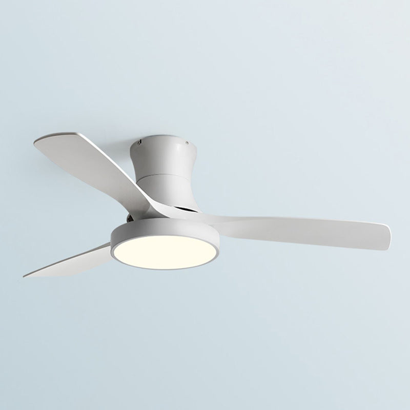 Fan Shape Metal Ceiling Fan Kid Style 1 Light Ceiling Mount Fans Fixture for Bedroom