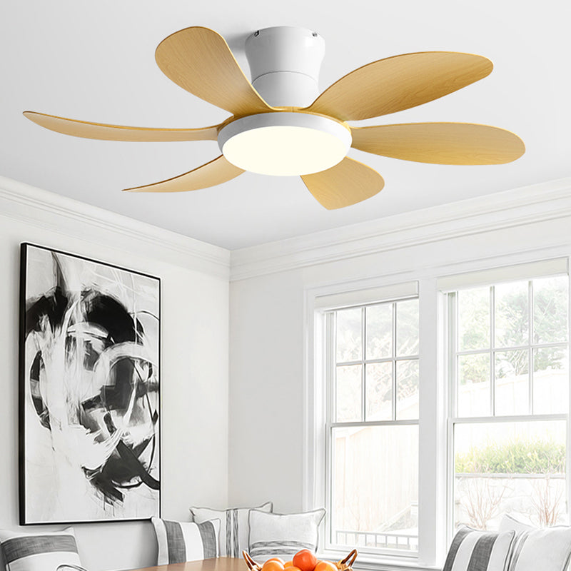 Metal Fan Shape Ceiling Fan Kid Style 1-Light Ceiling Mount Fans Fixtures