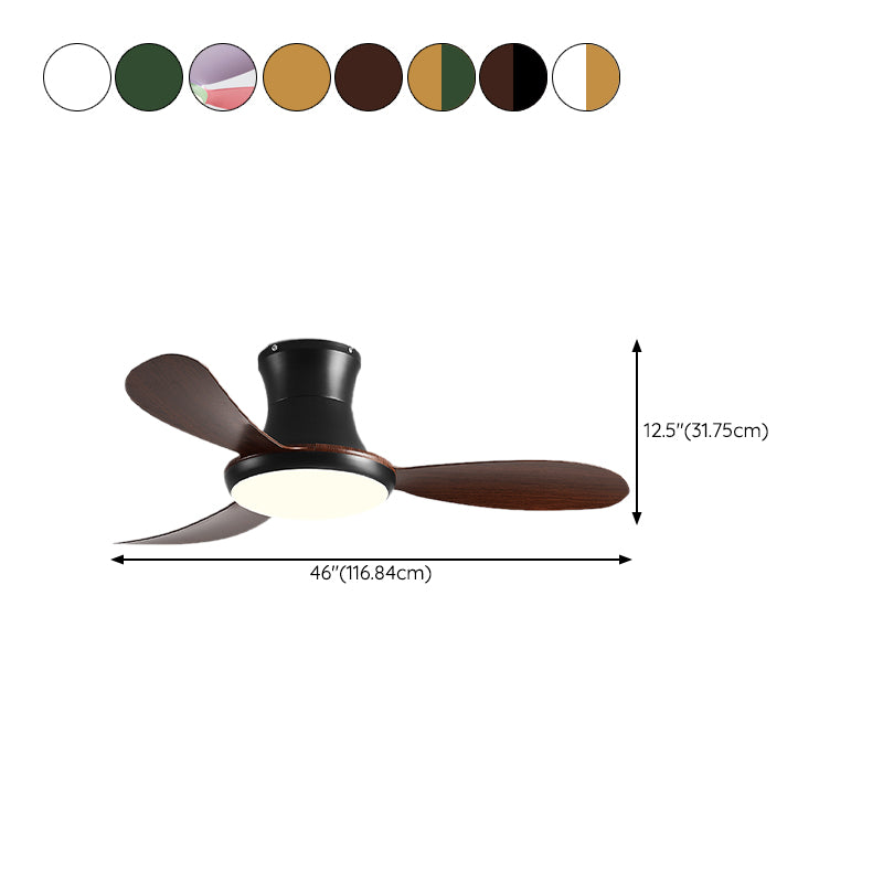 Metal Fan Shape Ceiling Fan Kid Style 1-Light Ceiling Mount Fans Fixtures