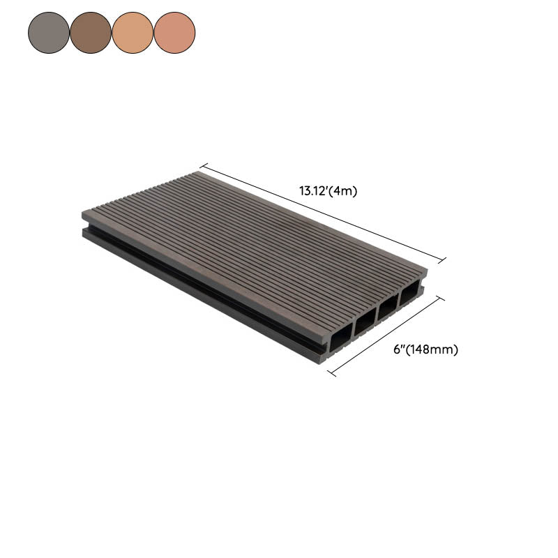 Composite Deck Plank Interlocking Patio Flooring Tiles with Slip Resistant