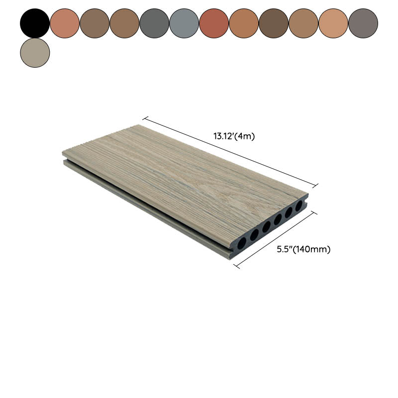 Composite Deck Plank Interlocking Patio Flooring Tiles with Slip Resistant