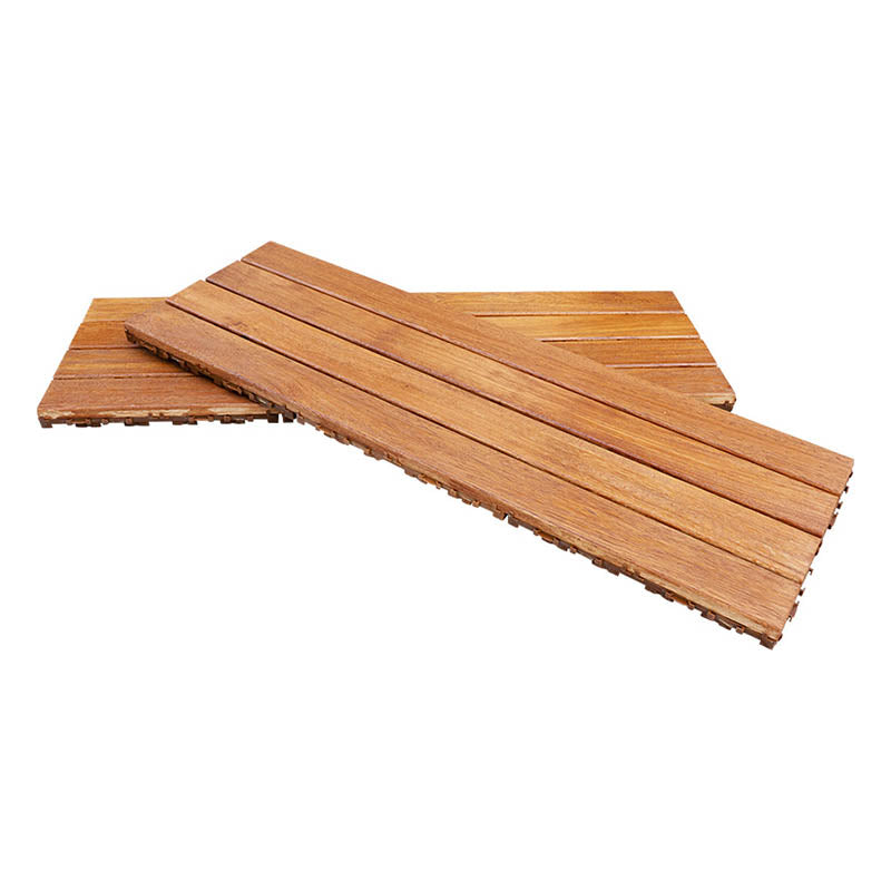 Wood Patio Flooring Tiles Outdoor Interlocking Decking Tiles with Waterproof