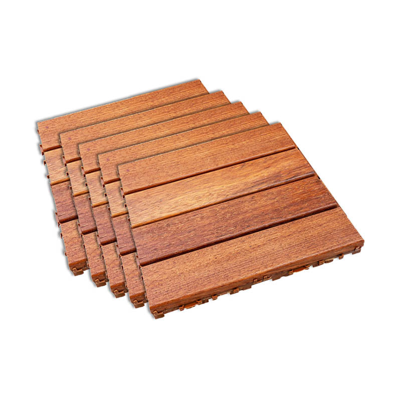 Interlocking Patio Flooring Tiles Solid Wood Waterproof Patio Flooring Tiles