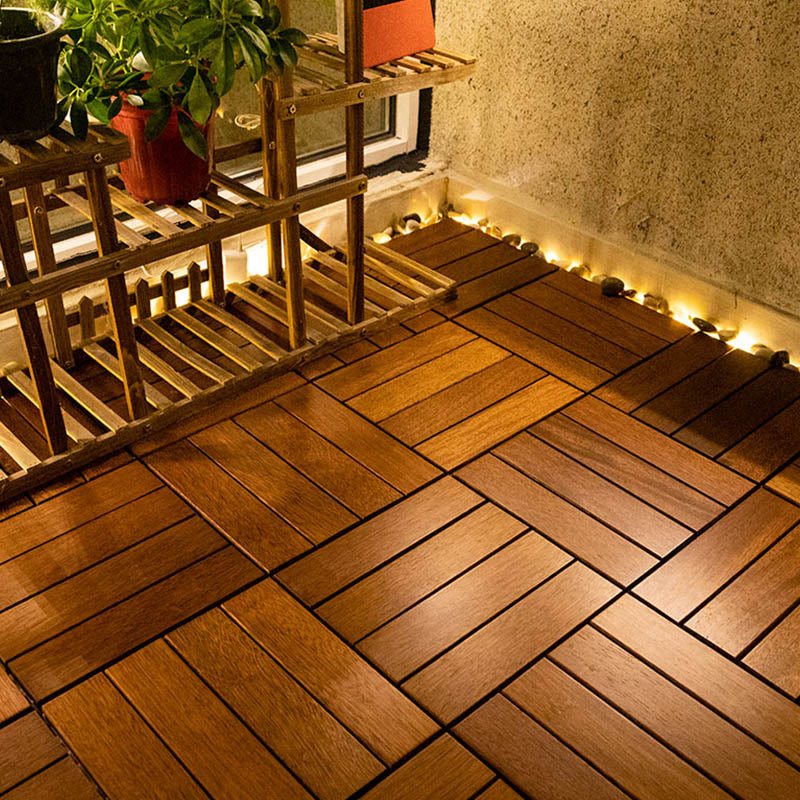 Solid Wood Deck Flooring Tiles Interlocking Deck Flooring Tiles