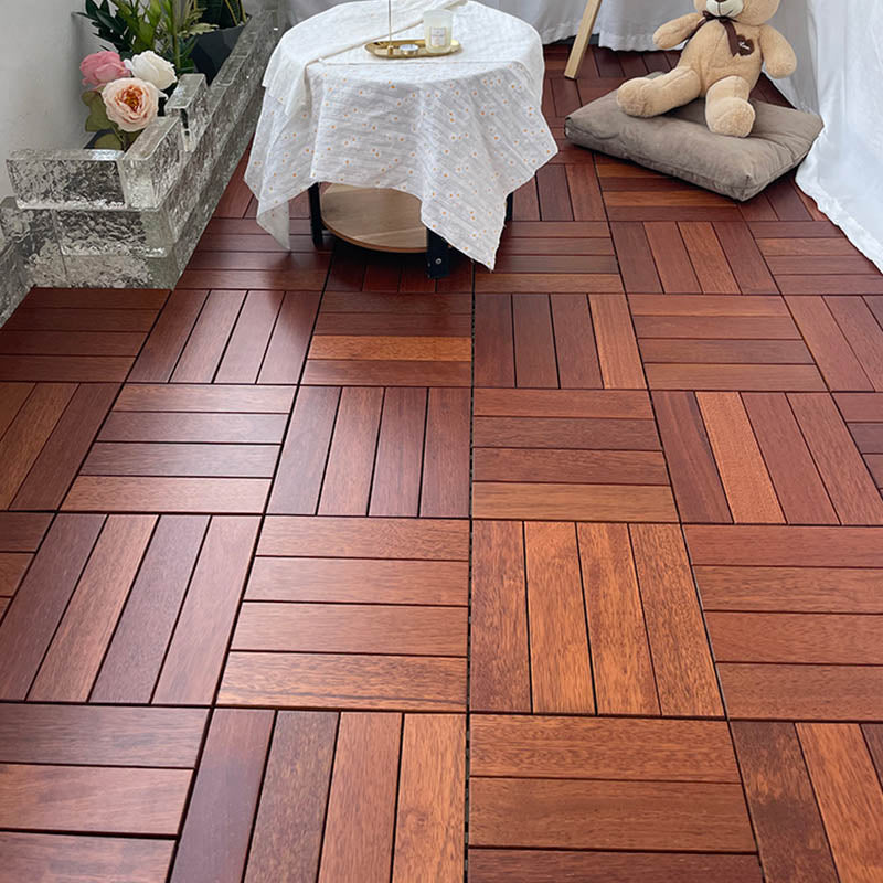 Solid Wood Deck Flooring Tiles Interlocking Deck Flooring Tiles