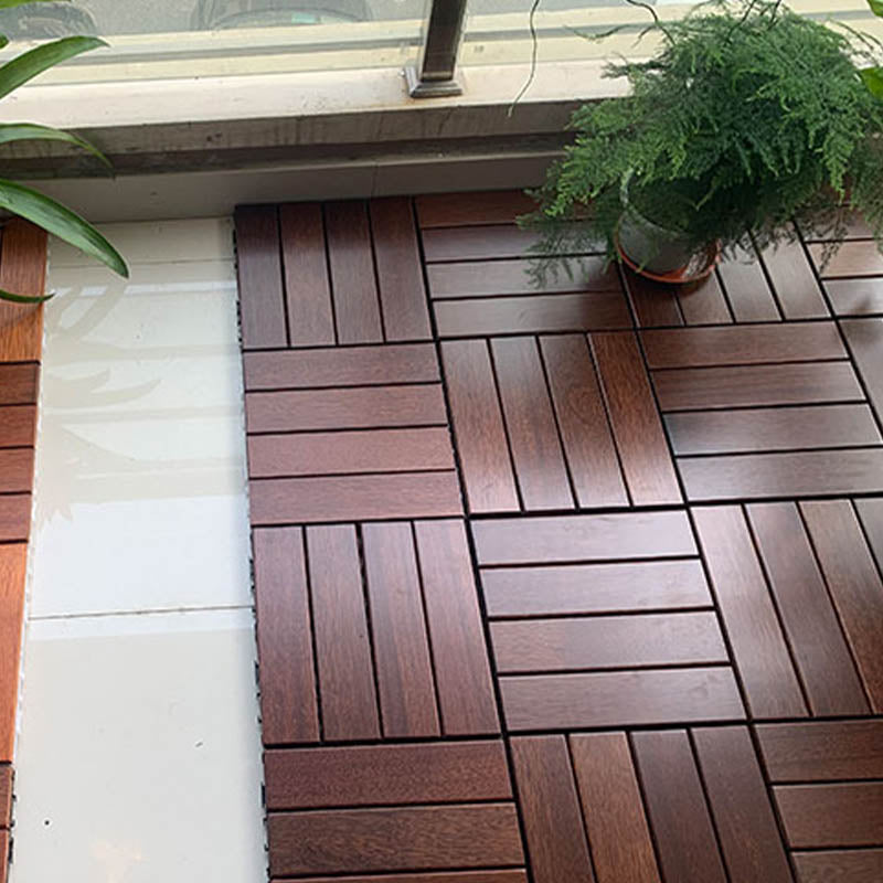 Solid Wood Deck Flooring Tiles Interlocking Deck Flooring Tiles