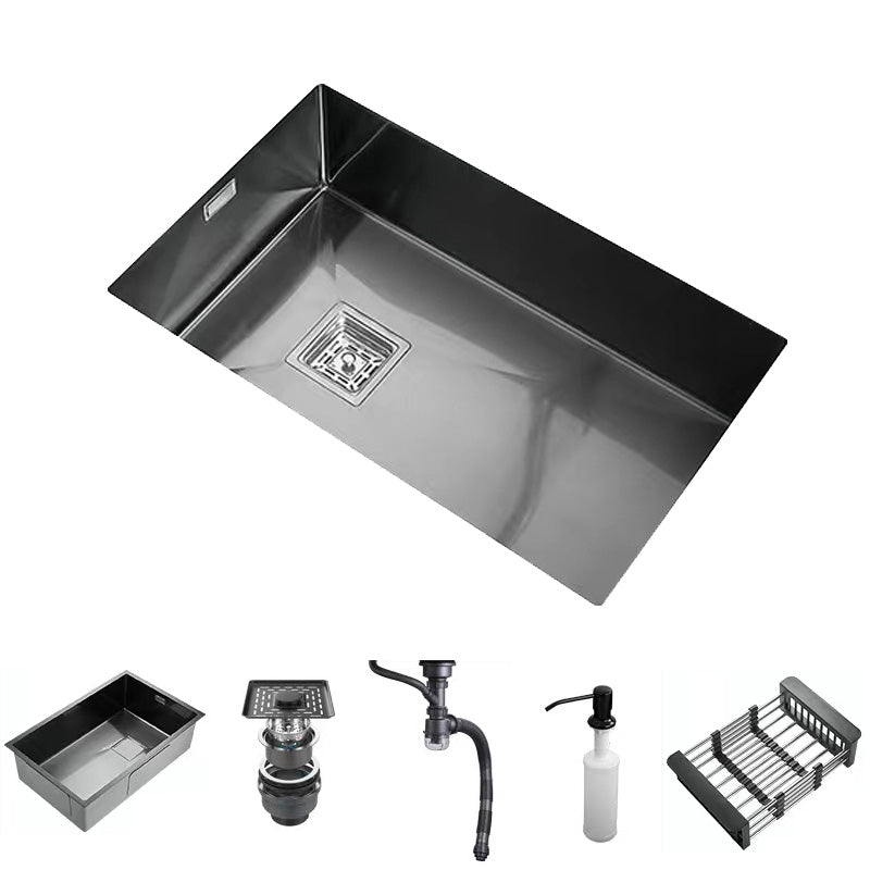 Stainless Steel Kitchen Sink Overflow Hole Design Kitchen Sink with Soundproofing